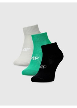Chłopięce skarpetki za kostkę (3-pack) 4F 4FJWMM00USOCM499 - multikolor ze sklepu Sportstylestory.com w kategorii Skarpetki dziecięce - zdjęcie 185395504