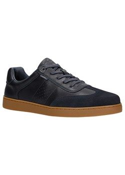 Wojas Skórzane sneakersy w kolorze czarnym ze sklepu Limango Polska w kategorii Trampki męskie - zdjęcie 185395933