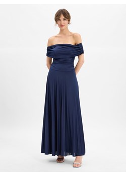 Marie Lund Damska sukienka wieczorowa Kobiety granatowy jednolity ze sklepu vangraaf w kategorii Sukienki - zdjęcie 185396103