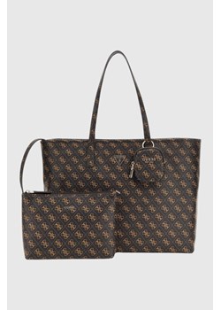 GUESS Brązowa shopperka damska Power Play ze sklepu outfit.pl w kategorii Torby Shopper bag - zdjęcie 185396221