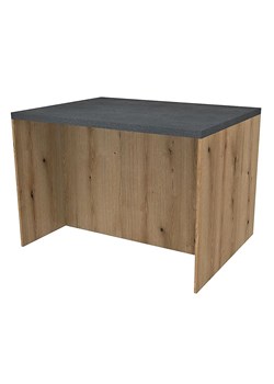 Wyspa kuchenna z blatem dąb evoke + czarny H1-C27 ze sklepu Edinos.pl w kategorii Dom - zdjęcie 185399404