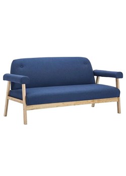 Tapicerowana sofa 3-osobowa Uxis 3B - granatowa ze sklepu Edinos.pl w kategorii Sofy i kanapy - zdjęcie 185399412
