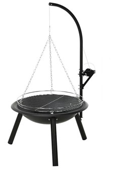 Okrągły grill z paleniskiem ogrodowym C7-W97 ze sklepu Edinos.pl w kategorii Ogród i taras - zdjęcie 185399652