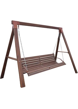 Ogrodowa huśtawka drewniana Kaori 3X - 160 cm ze sklepu Edinos.pl w kategorii Huśtawki ogrodowe - zdjęcie 185399764