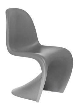 Designerskie krzesło szare - Alvine ze sklepu Edinos.pl w kategorii Krzesła - zdjęcie 185400521