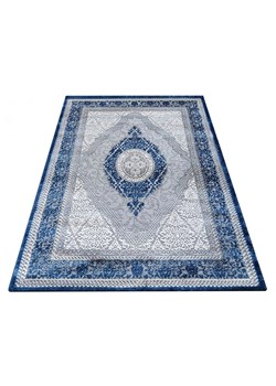 Szaro-niebieski elegancki dywan do salonu - Serpent 3X ze sklepu Edinos.pl w kategorii Dywany - zdjęcie 185400603