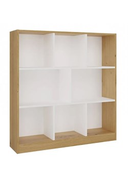 Nowoczesny otwarty regał dąb artisan + biały L7-Z45 ze sklepu Edinos.pl w kategorii Regały i witryny - zdjęcie 185401221