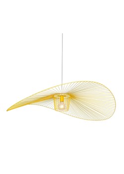 Wisząca lampa druciana kapelusz żółta T1-N36 ze sklepu Edinos.pl w kategorii Lampy wiszące - zdjęcie 185401564