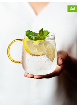 Vialli Design Szklanki (2 szt.) &quot;Bolla&quot; w kolorze żółtym - 400 ml ze sklepu Limango Polska w kategorii Naczynia - zdjęcie 185403872