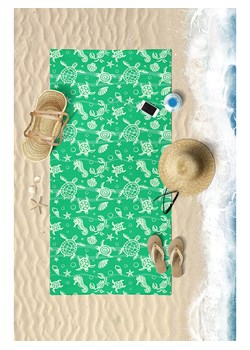 Samimi Ręcznik plażowy &quot;Underwater&quot; w kolorze zielonym - 150 x 75 cm ze sklepu Limango Polska w kategorii Ręczniki - zdjęcie 185404034