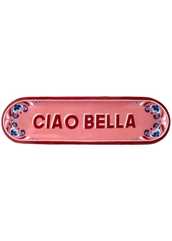 Kersten Talerz &quot;Ciao Bella&quot; w kolorze jasnoróżowo-czerwonym do serwowania - 12 x 42 cm ze sklepu Limango Polska w kategorii Naczynia - zdjęcie 185404610