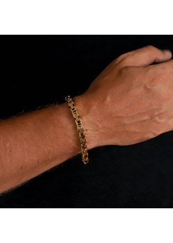 Bransoletka złota gruba 6 mm męska splot królewski ze sklepu otien.com w kategorii Bransolety - zdjęcie 185408060