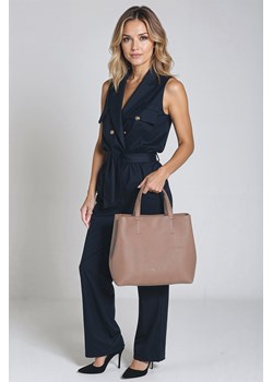 Torebka do ręki Vivisence T0015 beżowy ze sklepu kontri.pl w kategorii Torby Shopper bag - zdjęcie 185408104