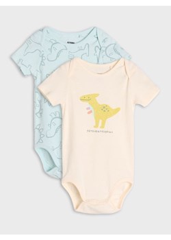 Sinsay - Body 2 pack - kremowy ze sklepu Sinsay w kategorii Body niemowlęce - zdjęcie 185409703