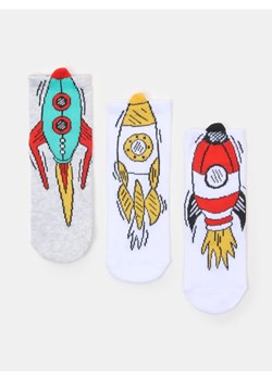 Sinsay - Skarpetki krótkie z nadrukiem 3 pack - wielobarwny ze sklepu Sinsay w kategorii Skarpetki dziecięce - zdjęcie 185409902