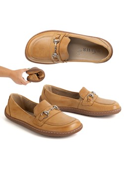 Barefoot damskie mokasyny skórzane minimalistyczne letnie 1288AR brązowe ze sklepu butyolivier w kategorii Półbuty damskie - zdjęcie 185410344
