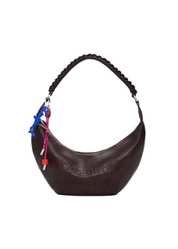 Torebka Desigual Half Logo Zante 25WAXPAX Brązowy ze sklepu eobuwie.pl w kategorii Listonoszki - zdjęcie 185411053