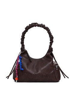 Torebka Desigual Half Logo Montvil 25WAXPAY Brązowy ze sklepu eobuwie.pl w kategorii Torebki damskie - zdjęcie 185411062