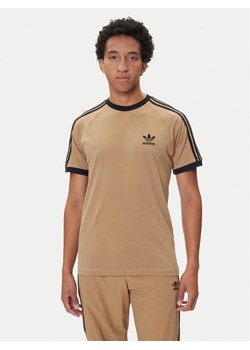 adidas T-Shirt adicolor Classics 3-Stripes JY1370 Beżowy Slim Fit ze sklepu MODIVO w kategorii T-shirty męskie - zdjęcie 185411891