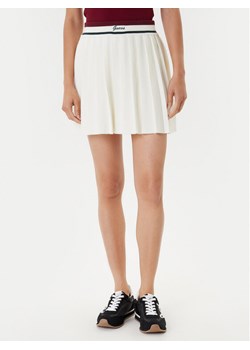 Guess Spódnica plisowana V5BD02 Z1152 Écru Regular Fit ze sklepu MODIVO w kategorii Spódnice - zdjęcie 185411962