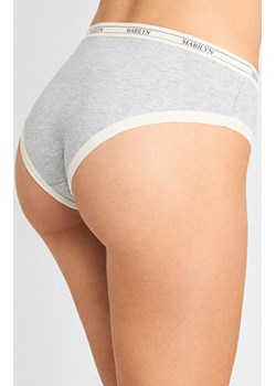 Marilyn figi damskie z bawełny organicznej w sportowym stylu szare Denise, Kolor szary, Rozmiar S/M, Marilyn ze sklepu Intymna w kategorii Majtki damskie - zdjęcie 185413594