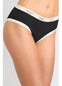 Marilyn figi damskie z bawełny organicznej w sportowym stylu czarne Denise, Kolor czarny, Rozmiar S/M, Marilyn ze sklepu Intymna w kategorii Majtki damskie - zdjęcie 185413992