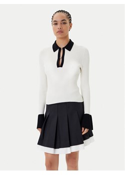 HUGO Sweter Sharro 50542608 Beżowy Slim Fit ze sklepu MODIVO w kategorii Swetry damskie - zdjęcie 185415942