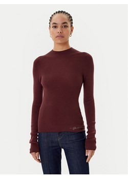 Guess Golf W5BR15 Z3OW2 Bordowy Slim Fit ze sklepu MODIVO w kategorii Swetry damskie - zdjęcie 185415944