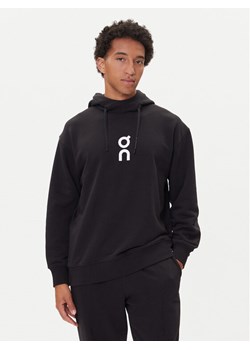 On Bluza Club Hoodie 1ME1003 Czarny Relaxed Fit ze sklepu MODIVO w kategorii Bluzy męskie - zdjęcie 185416004