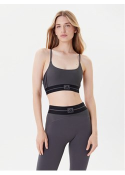 adidas Biustonosz sportowy Hyperglam JN2661 Szary Slim Fit ze sklepu MODIVO w kategorii Biustonosze - zdjęcie 185416103