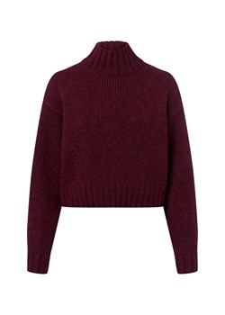 Marc Cain Sweter damski z dzianiny z zawartością alpaki Kobiety Wełna bordowy marmurkowy ze sklepu vangraaf w kategorii Swetry damskie - zdjęcie 185417704