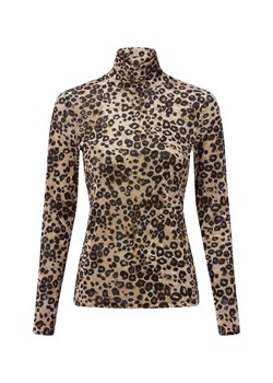 Marc Cain Damska koszulka z długim rękawem Kobiety beżowy wzorzysty ze sklepu vangraaf w kategorii Bluzki damskie - zdjęcie 185417711