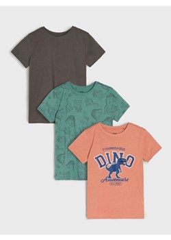 Sinsay - Koszulki 3 pack - kremowy - id: 063FT-02X - marki Sinsay - 185420082 Sinsay - Koszulki 3 pack - kremowy ze sklepu Sinsay w kategorii T-shirty chłopięce - zdjęcie 185420082