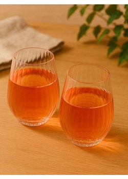 Sinsay - Ryflowane szklanki 2 pack - clear ze sklepu Sinsay w kategorii Dom - zdjęcie 185420103