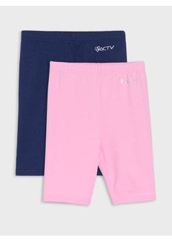 Sinsay - Szorty z elastycznej dzianiny 2 pack Active - granatowy ze sklepu Sinsay w kategorii Spodenki dziewczęce - zdjęcie 185420214