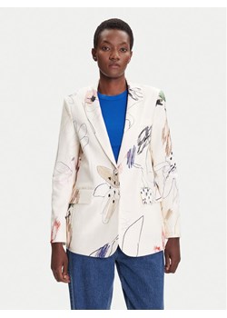 Desigual Marynarka Arty 25WWEW21 Biały Regular Fit ze sklepu MODIVO w kategorii Marynarki damskie - zdjęcie 185423020