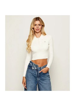 Tommy Jeans Polo TJW ESSENTIAL | Cropped Fit - id: TM255W000137A13 - marki Tommy Jeans - 185423984 Tommy Jeans Polo TJW ESSENTIAL | Cropped Fit ze sklepu Gomez Fashion Store w kategorii Bluzki damskie - zdjęcie 185423984