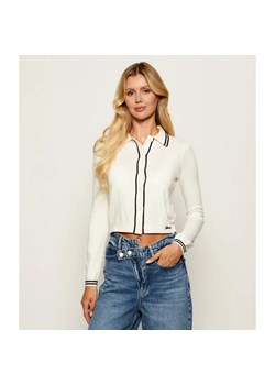Guess Jeans Kardigan | Cropped Fit | z dodatkiem wełny ze sklepu Gomez Fashion Store w kategorii Swetry damskie - zdjęcie 185424022