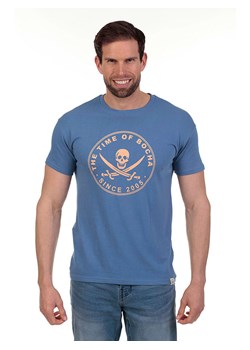 The Time of Bocha Koszulka w kolorze niebieskim ze sklepu Limango Polska w kategorii T-shirty męskie - zdjęcie 185424903