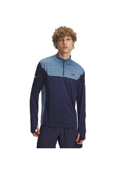 Męska bluza treningowa nierozpinana bez kaptura Under Armour UA Tech Utility 1/4 Zip - granatowa ze sklepu Sportstylestory.com w kategorii Bluzy męskie - zdjęcie 185425050
