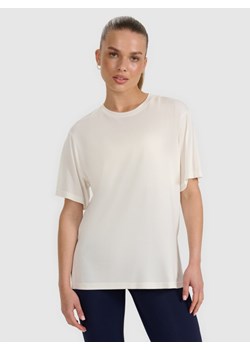 Damski t-shirt oversize 4F 4FRAW25TTSHF3408 - biały ze sklepu Sportstylestory.com w kategorii Bluzki damskie - zdjęcie 185425171
