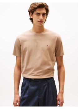 Tommy Hilfiger Koszulka męska Mężczyźni Bawełna taupe jednolity ze sklepu vangraaf w kategorii T-shirty męskie - zdjęcie 185425601