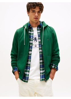Tommy Hilfiger Bluza męska Mężczyźni Bawełna jodłowy jednolity ze sklepu vangraaf w kategorii Kurtki męskie - zdjęcie 185425603