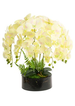 Żółty storczyk orchidea Premium 6 pędów 65 cm K119 ze sklepu Pantofelek24.pl w kategorii Dekoracje - zdjęcie 185426073