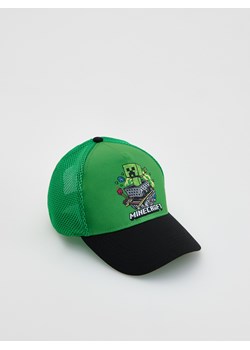 Reserved - Czapka z daszkiem Minecraft - zielony ze sklepu Reserved w kategorii Czapki dziecięce - zdjęcie 185427170