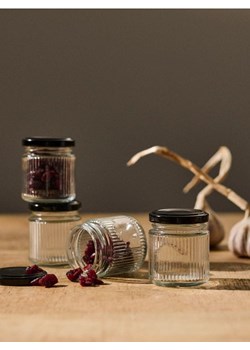 Sinsay - Ryflowane słoiki 4 pack - biały ze sklepu Sinsay w kategorii Dom - zdjęcie 185427480