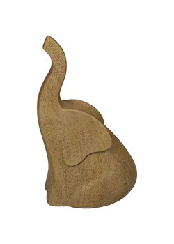 Kersten Figurka dekoracyjna &quot;Elephant&quot; w kolorze jasnobrązowym - 11 x 8 x 18 cm ze sklepu Limango Polska w kategorii Wazony - zdjęcie 185429870