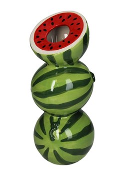 Kersten Wazon &quot;Watermelon&quot; w kolorze zielono-czerwonym - 9,7 x 21,7 x 9,5 cm ze sklepu Limango Polska w kategorii Wazony - zdjęcie 185429881