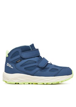 Sneakersy Jack Wolfskin Woodland 2 Texapore Mid Vc A64865 Niebieski ze sklepu eobuwie.pl w kategorii Buty sportowe dziecięce - zdjęcie 185430434