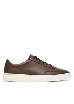 BOSS Sneakersy Kieran 50553142 Brązowy ze sklepu MODIVO w kategorii Buty sportowe męskie - zdjęcie 185431313